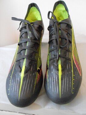 Men's Puma Ultra 5 Pro Grip Control Silver Yellow Soccer Cleats US-11.5,EUR-45